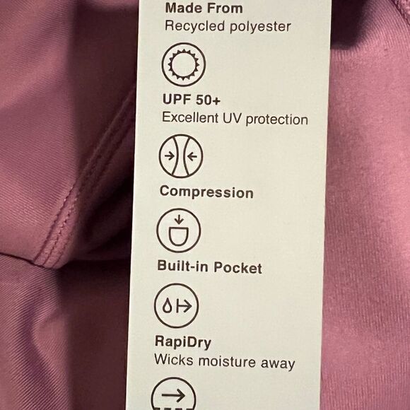 Ideology Rhapsody Purple Compression High Rise Side Pocket Cropped Leggings NWT - Picture 8 of 9